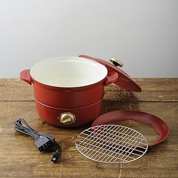 Amazon | BRUNO グリルポット レッド BOE029-RD | BRUNO | グリル鍋