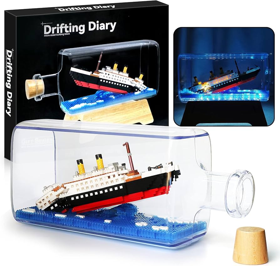 Amazon.co.jp: Vziimo ボトル入りタイタニック船 ビルディングセット