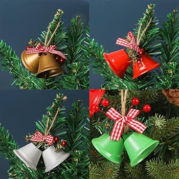 Amazon.co.jp: Unikato クリスマスツリー 飾り ベル 鈴 4個セット
