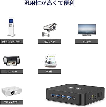 Amazon.co.jp: MINISFORUM GK41 ミニPC 8GB DDR4 128GB SSD Celeron