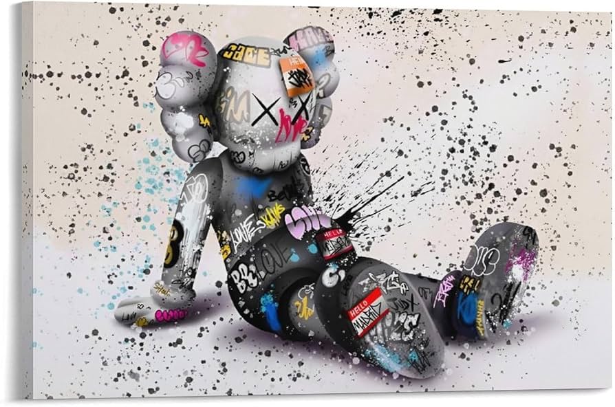 Amazon.co.jp: ノーブランド品 カウズ ポスター アートパネル KAWS