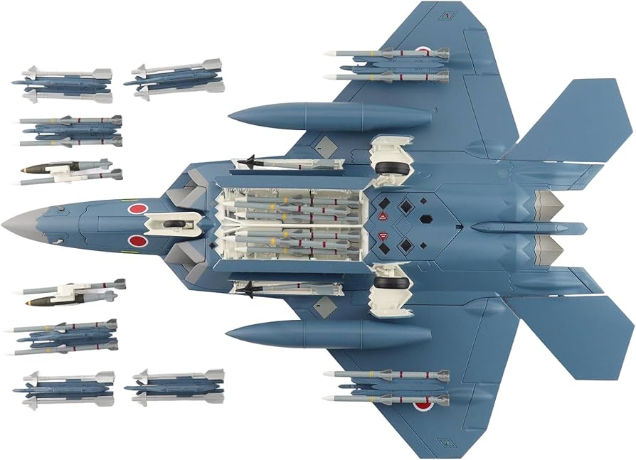 Amazon.co.jp: HOBBY MASTER 1/72 F-22 ラプター 航空自衛隊 想定塗装