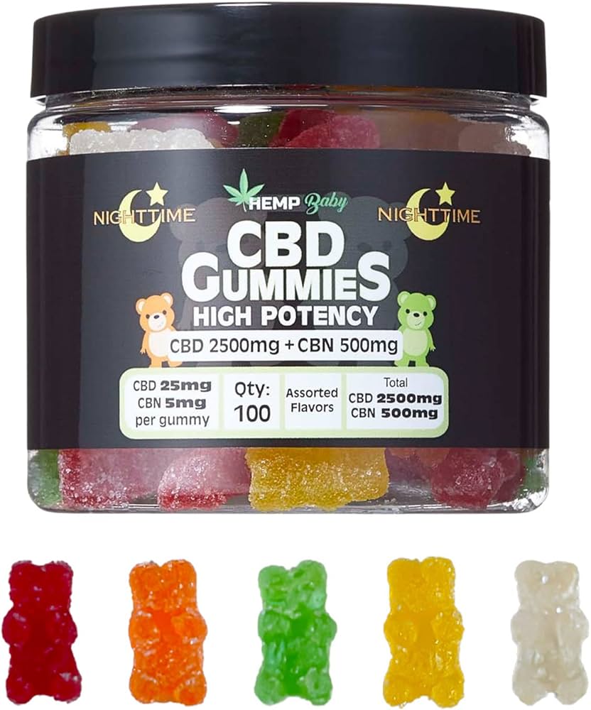 Amazon.co.jp: HEMP Baby CBD GUMMIES CBD2500mg＋CBN500mg 100粒入