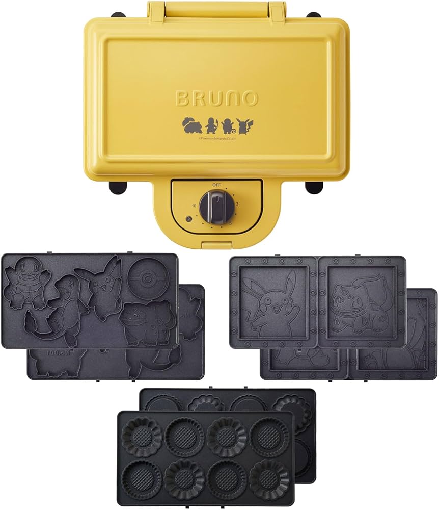 Amazon.co.jp: BRUNO ブルーノ POKEMON ポケモンホットサンドメーカー