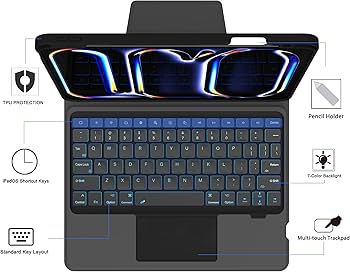 Amazon.com: for 2024 iPad Pro 11-inch (M4) Case with Keyboard