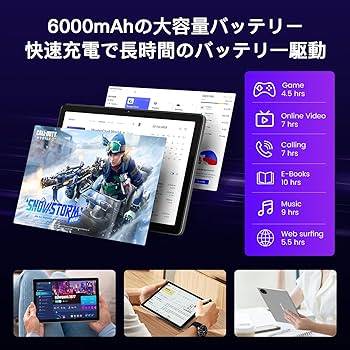 Amazon.co.jp: 【Android 15 タブレット 10インチ Wi-fiモデル】 12GB+