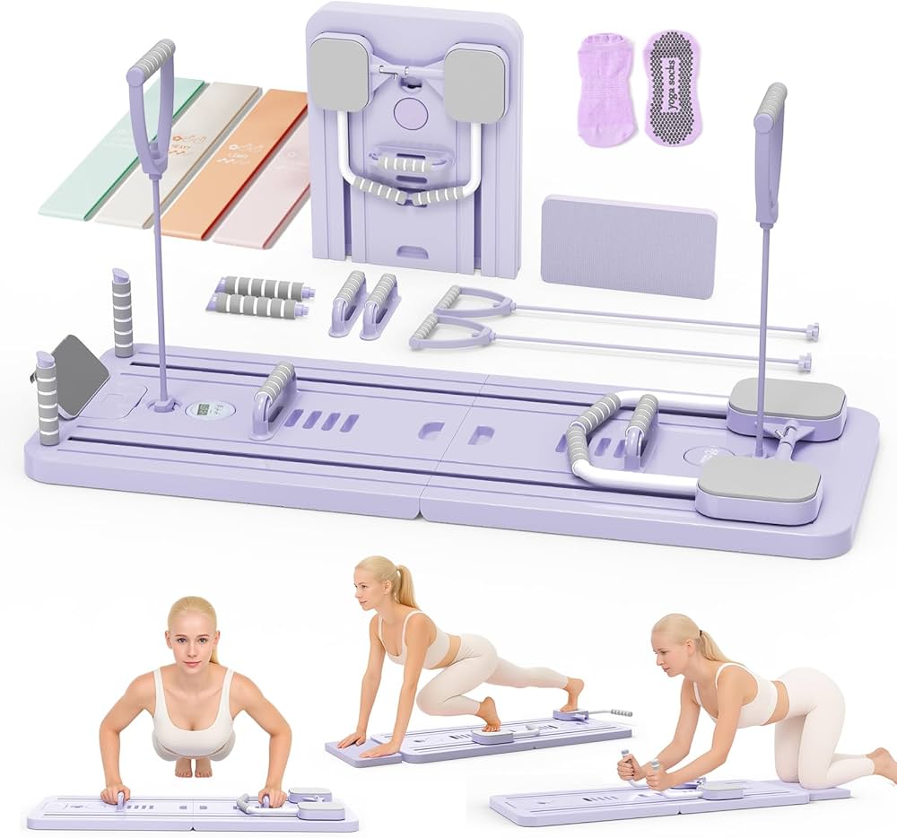 Amazon.co.jp: ピラティス マシン プロ監修 自動リバウンド付き