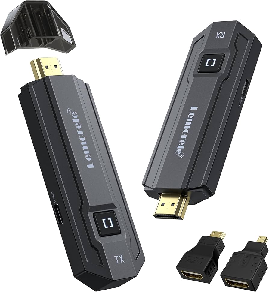 Amazon | ワイヤレス hdmi 送受信機セット 小型 ムセン 8台送信機増設
