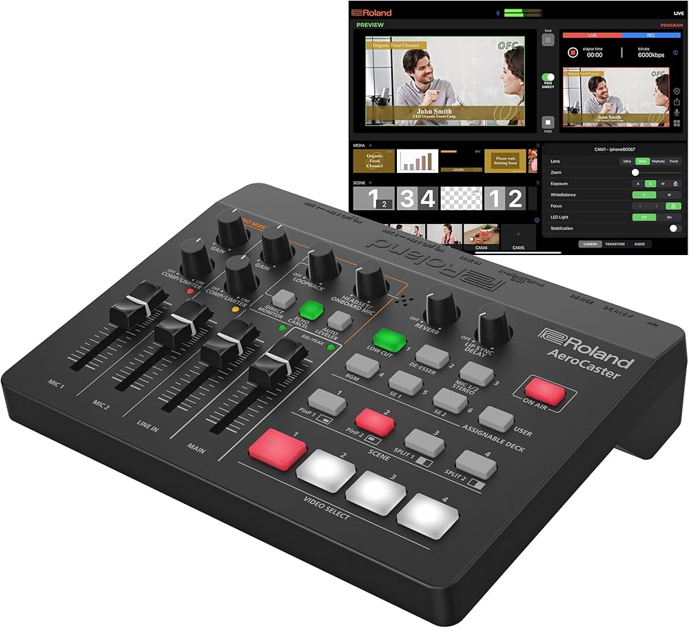 Roland AeroCaster | Portable Livestreaming System | Powerful