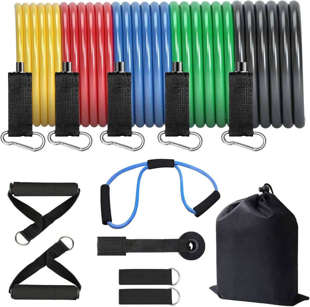 Amazon.co.jp: トレーニングチューブ フィットネスバンド 筋トレ