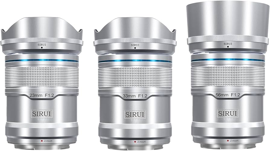 Amazon.com : SIRUI Sniper Autofocus Lens Set, 23mm, 33mm, 56mm, F1