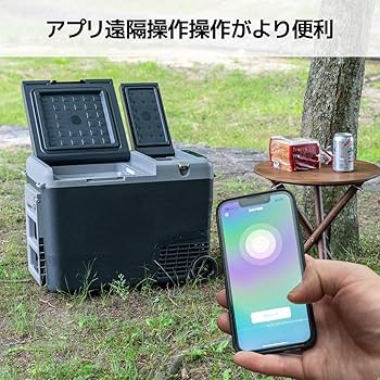 Amazon.co.jp: F40C4TMP 車載冷蔵庫 28L ポータブル冷蔵庫 【2室2蓋