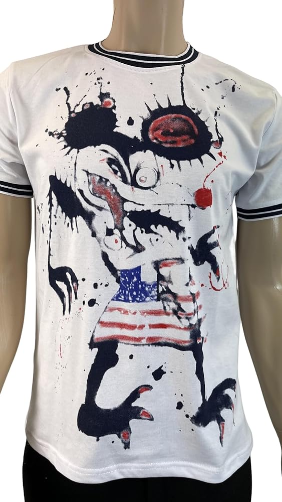 Fear and Loathing in Las Vegas Mouse Dr Gonzo T-Shirt Stripe Shirt