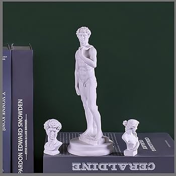 Amazon.co.jp: デビッド彫刻、ミケランジェロのダビデ像デスクトップ像