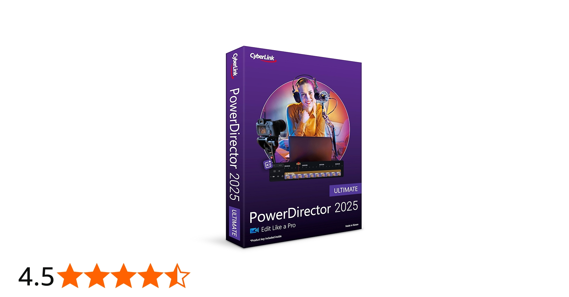 CyberLink PowerDirector 2025 Ultimate | Easy-to-Use AI Video