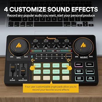 Amazon.com: MAONO Podcast Equipment Bundle Audio mixer All-in-One
