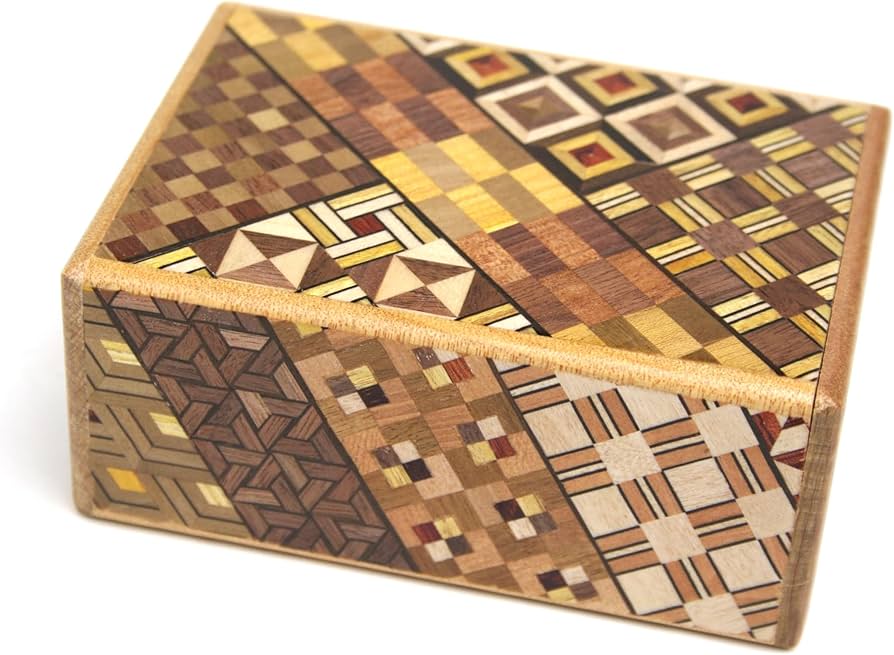 Amazon | 箱根寄木細工 秘密箱7回仕掛け Japanese puzzle box 7steps