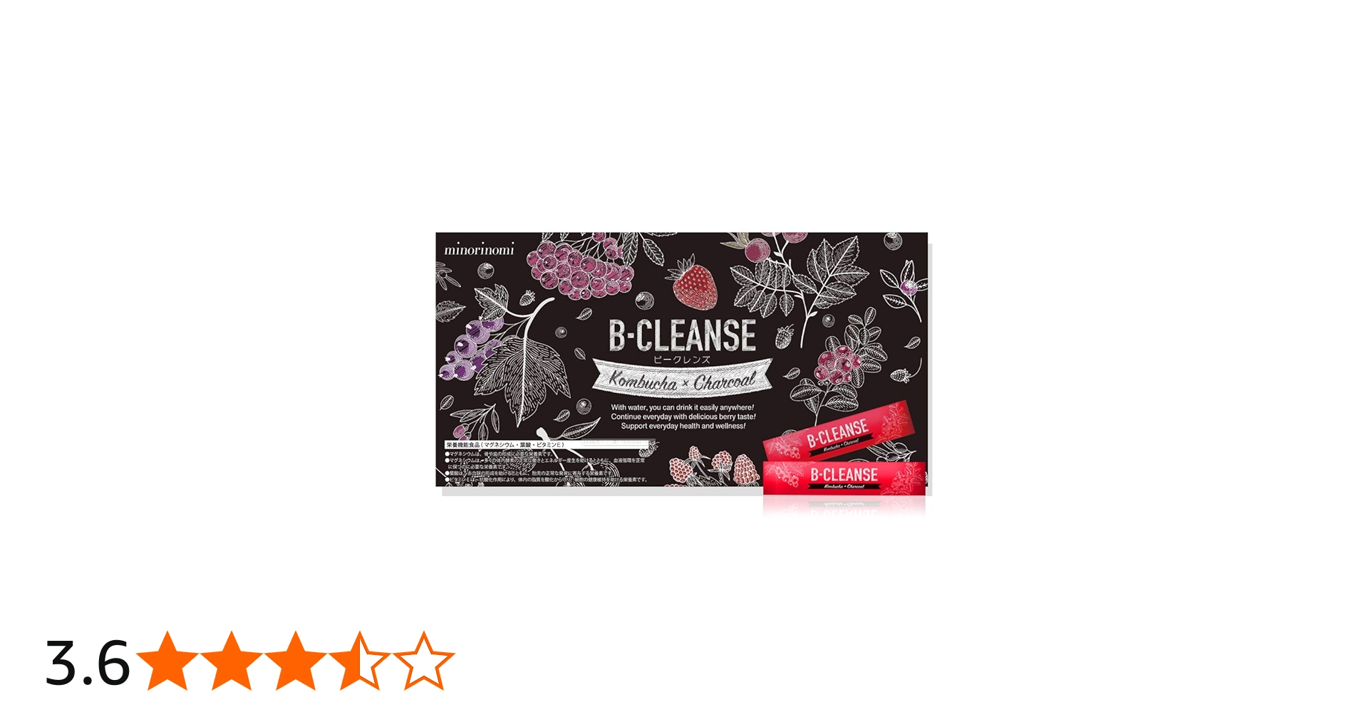 Amazon | minorinomi ビークレンズ B-CLEANSE コンブチャ チャコール