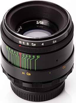 Helios 44-2 58mm F2 Russian Lens for M 42 Mount cameras : Amazon