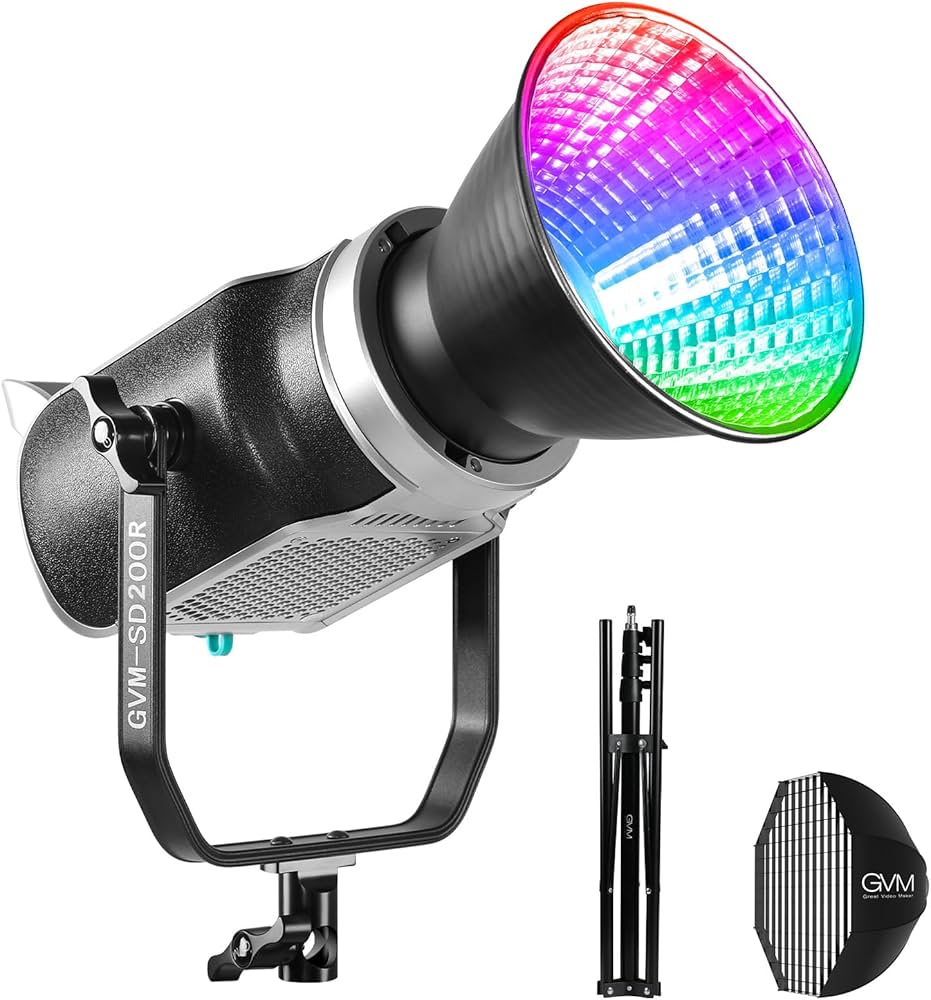 Amazon.com : GVM RGB Video Light Kit, 200W Bi-Color Led Video