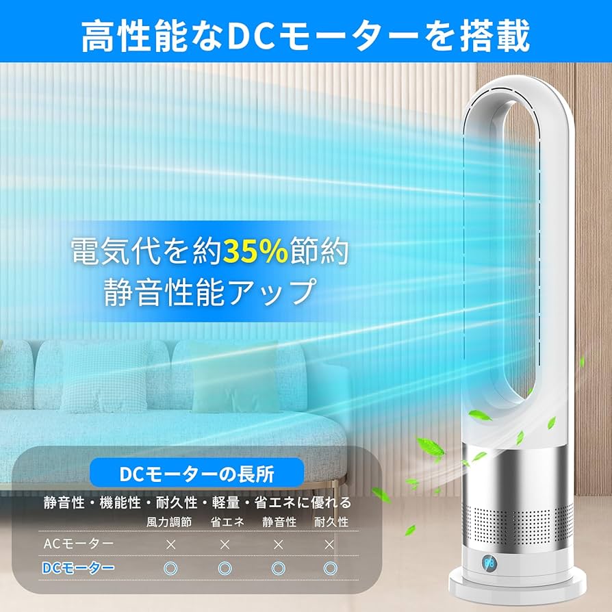 Amazon.co.jp: Fyzuf タワーファン 【羽根なし&DCモーター&電気代大幅