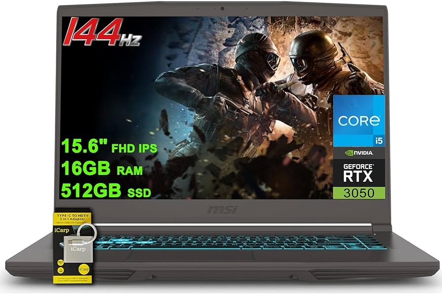 Amazon.com: msi Thin 15 Gaming Laptop 15.6