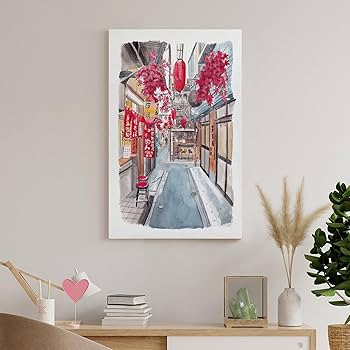 Amazon.com: Shinjuku Hutong, Japanese Art Prints, Tokyo Wall Art