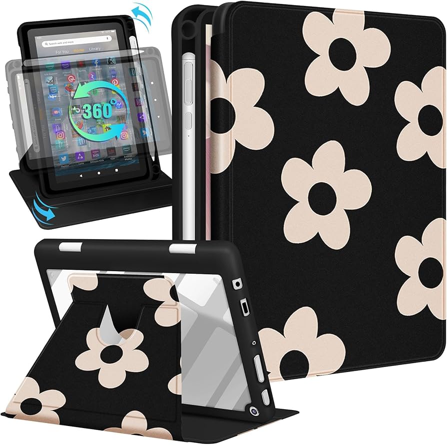 Kidcube for Kindle Fire HD 8/8 Plus Tablet Case - 10th/12th