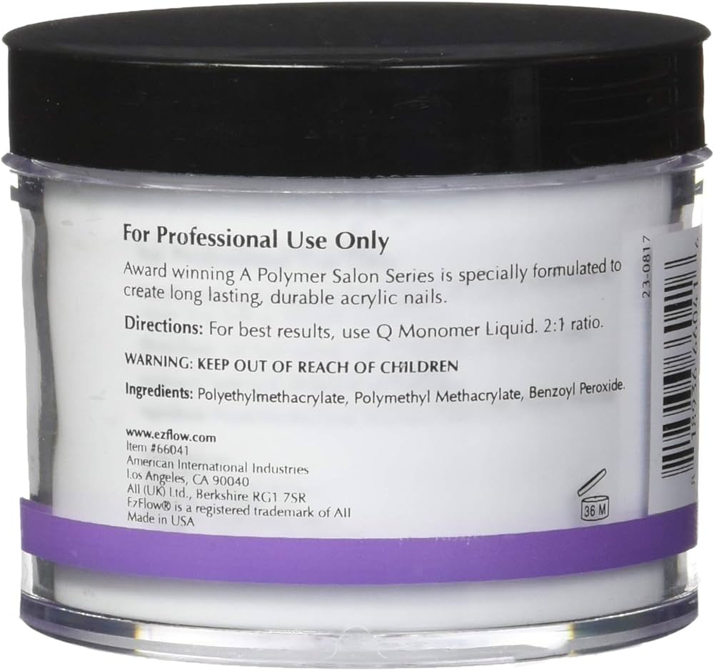 Amazon.com: EZ Flow A Polymer Clear False Nails, 4 Ounce : Beauty