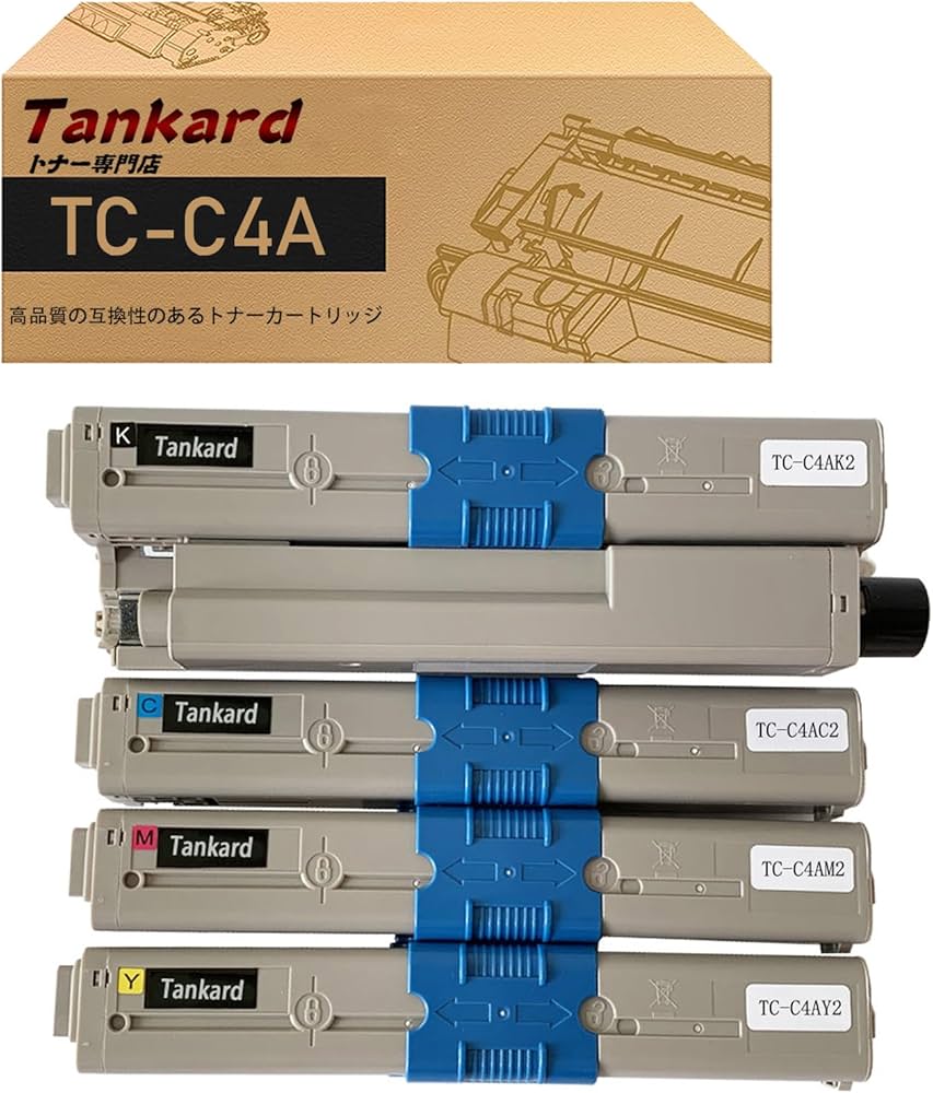 Amazon.co.jp: 【Amazon.co.jp限定】OKI用 TC-C4A TC-C4AK2 TC-C4AC2