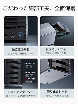 Amazon.co.jp: 【RAID機能対応】UGREEN HDD ケース 3.5インチ 5Bay
