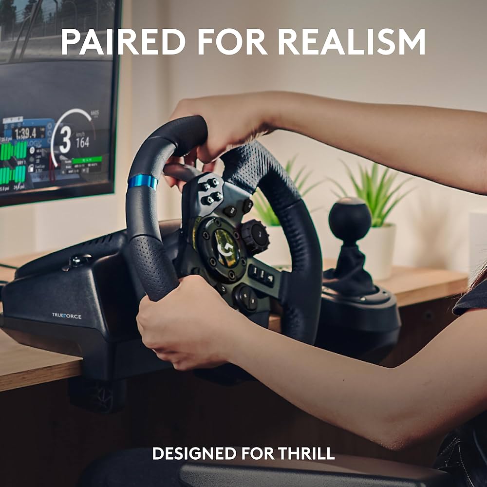 Amazon.com: Logitech G923 Racing Wheel and Pedals, TRUEFORCE Force