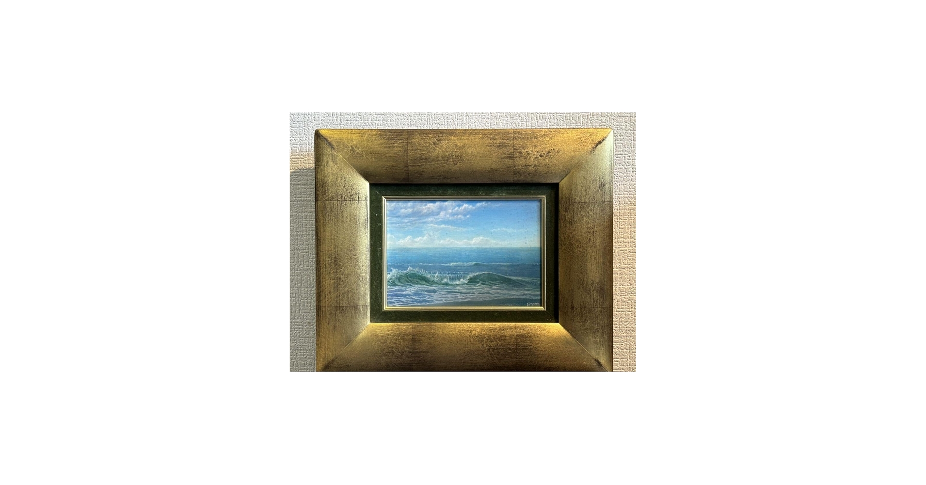 Amazon.co.jp: 鬼沢泰治「海」SM真作保証油絵大賞展人間讃歌大賞展優秀