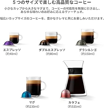 Amazon | 【Amazon.co.jp限定】ネスプレッソ カプセル式コーヒー