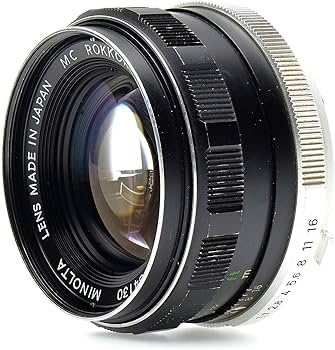 Amazon | MINOLTA MC ROKKOR-PF 1:1.7 f=55mm 単焦点レンズ ミノルタSR