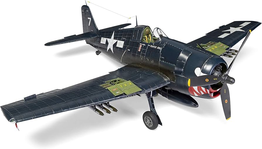 Amazon.com: Airfix Grumman F6F-5 Hellcat 1:24 WWII Military