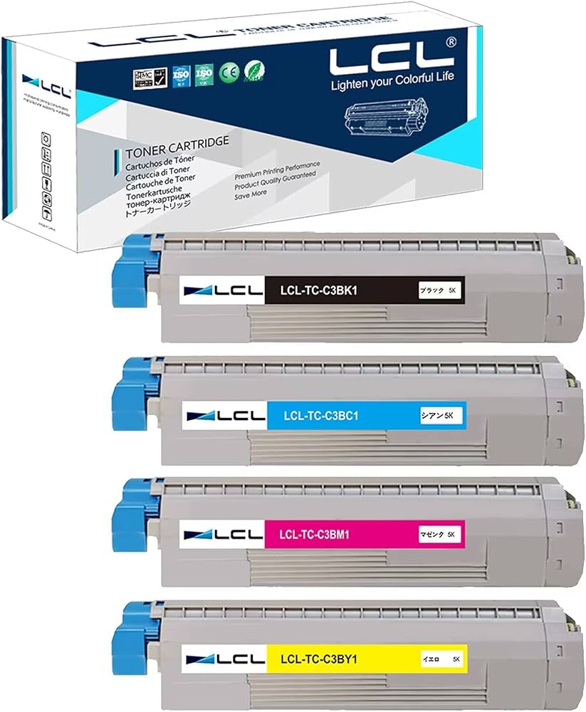Amazon | LCL OKI用 TC-C3B TC-C3BK1 TC-C3BC1 TC-C3BM1 TC-C3BY1