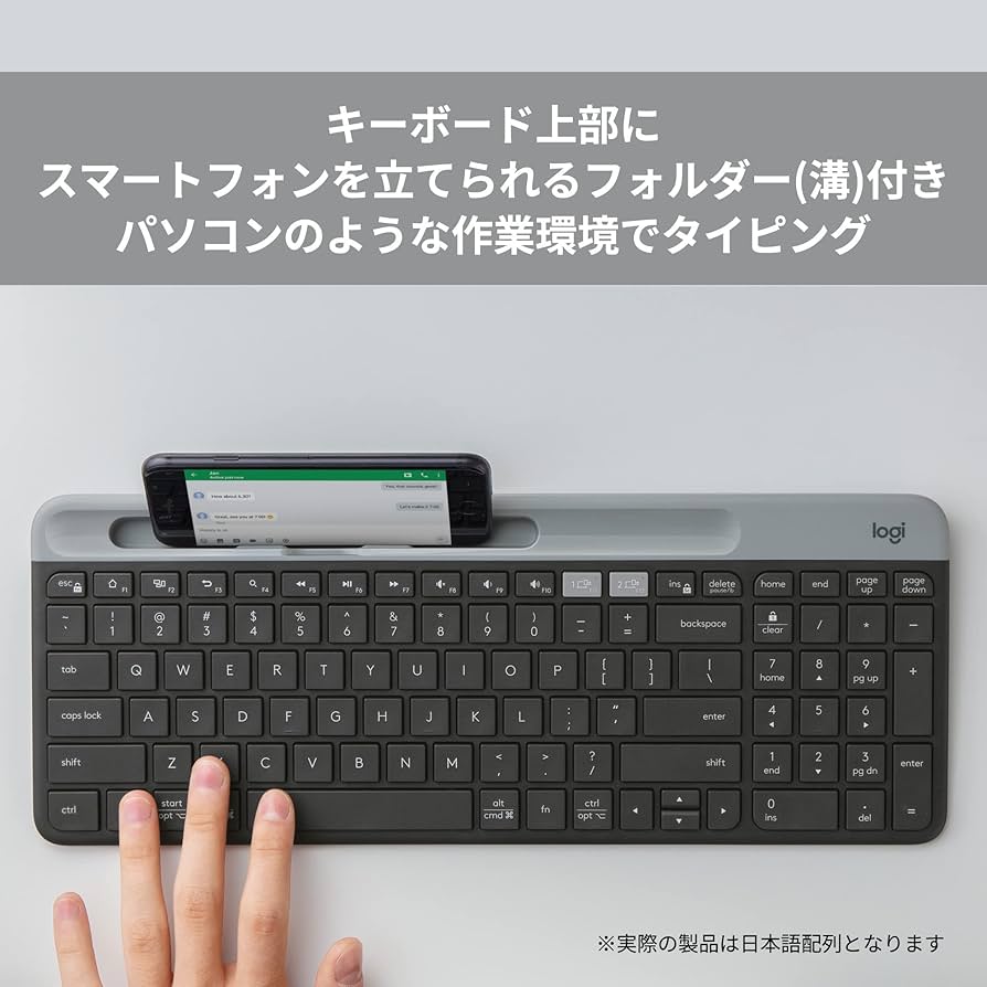 Amazon.co.jp: ロジクール 静音 Bluetooth ワイヤレスキーボード