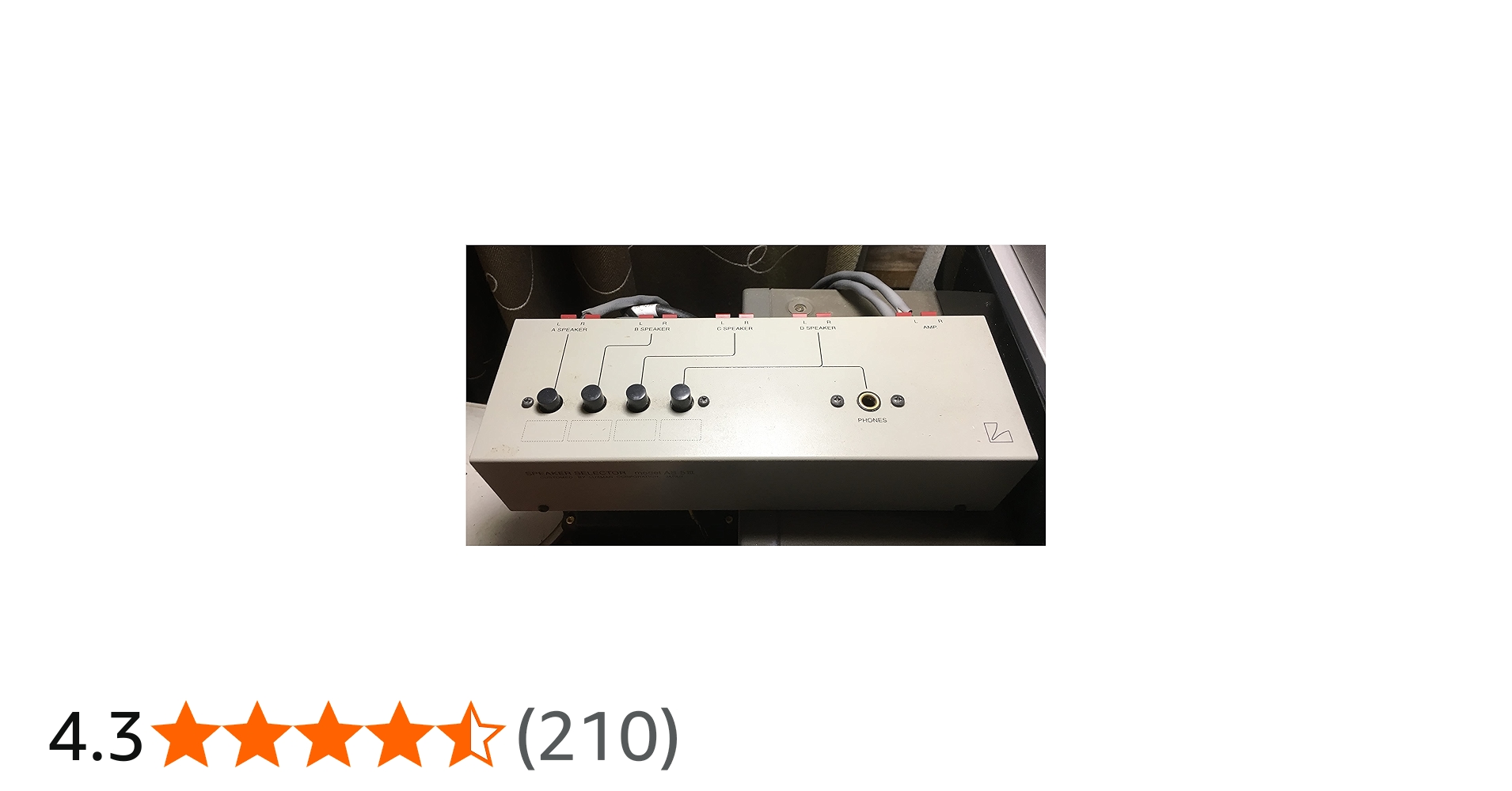 Amazon | ラックスマン スピーカーセレクター (1台 シルバーグレー W