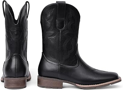 Amazon | Dixhills カウボーイブーツ 男性用 - ウェスタンブーツ