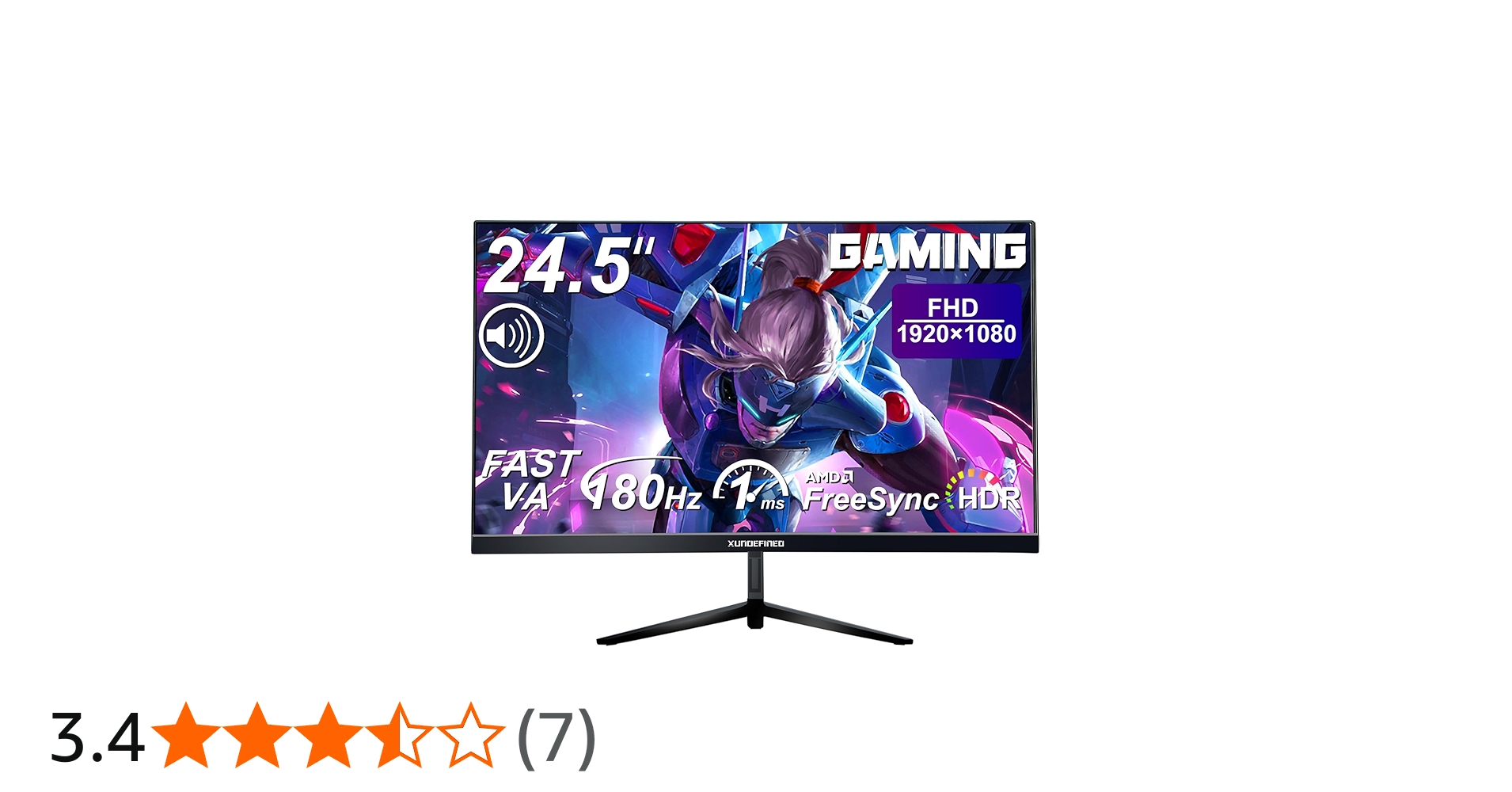 Amazon.co.jp: XUNDEFINED 24.5インチ ゲーミングモニター 180Hz 1ms