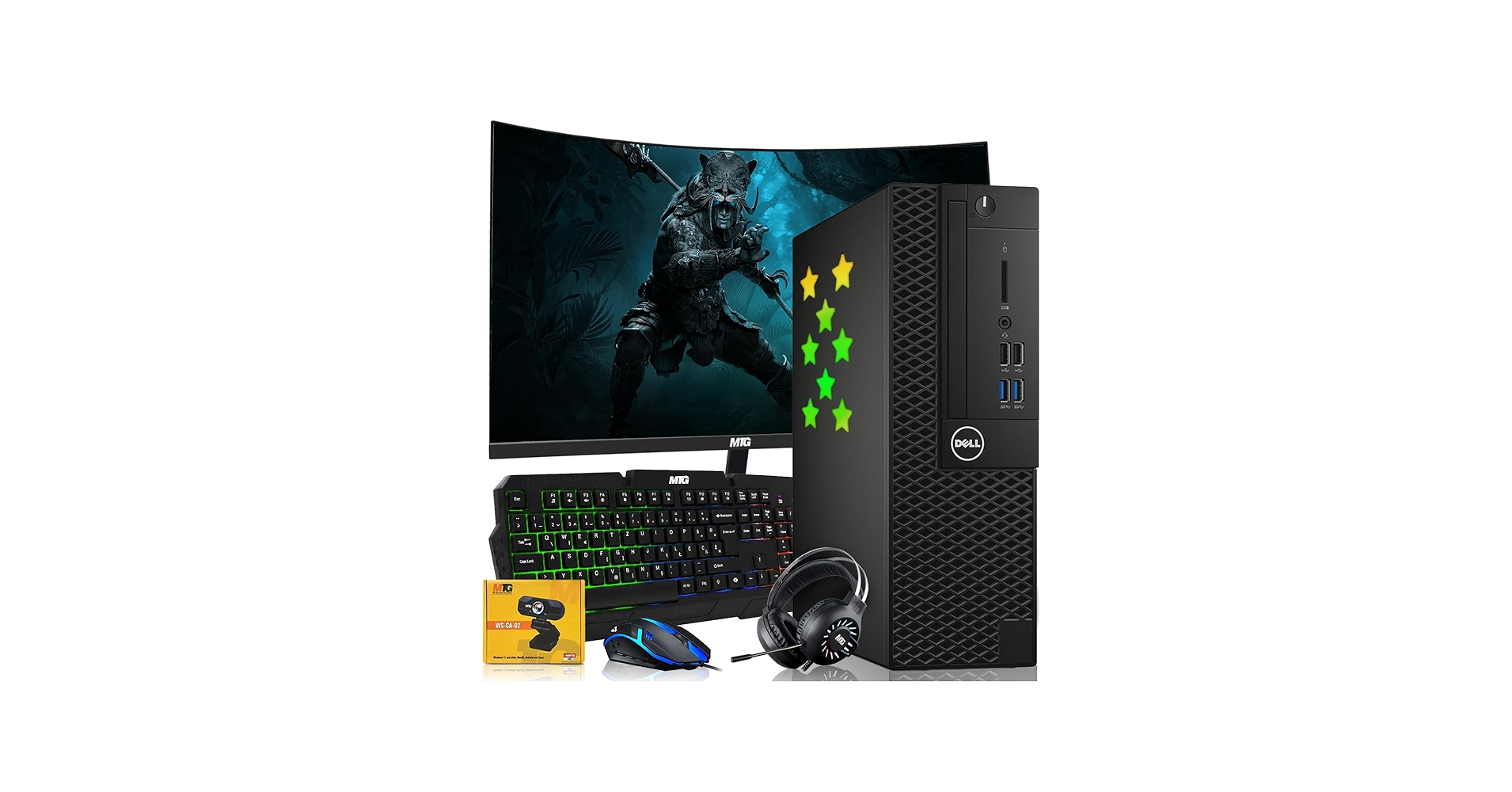 Amazon.com: Dell Desktop PC Gaming Bundle - Core i7, 16GB RAM