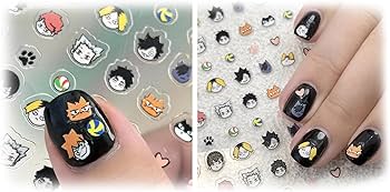 Amazon.co.jp: ハイキュー ネイルシール ネイルセット 日向翔陽 影山飛