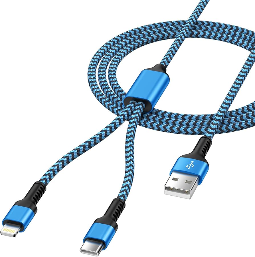 Amazon.co.jp: 充電ケーブル 2in1 usb-c lightning 最大5.4A QC3.0急速