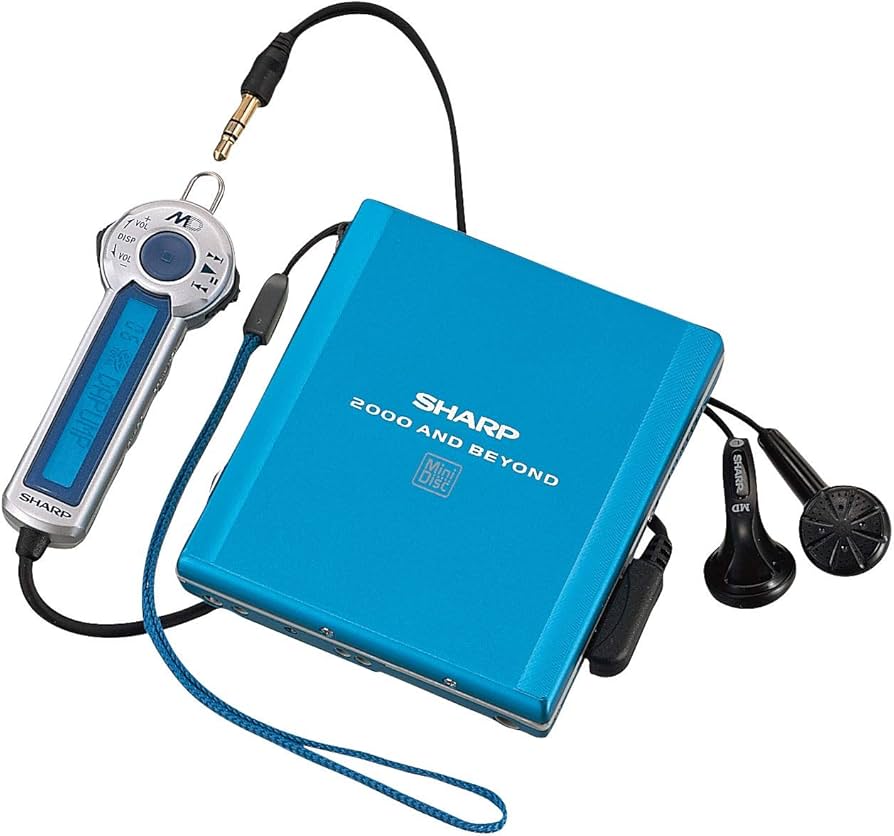 Amazon.co.jp: MD-ST531-A ブルー ポータブルMDプレーヤー（再生専用機