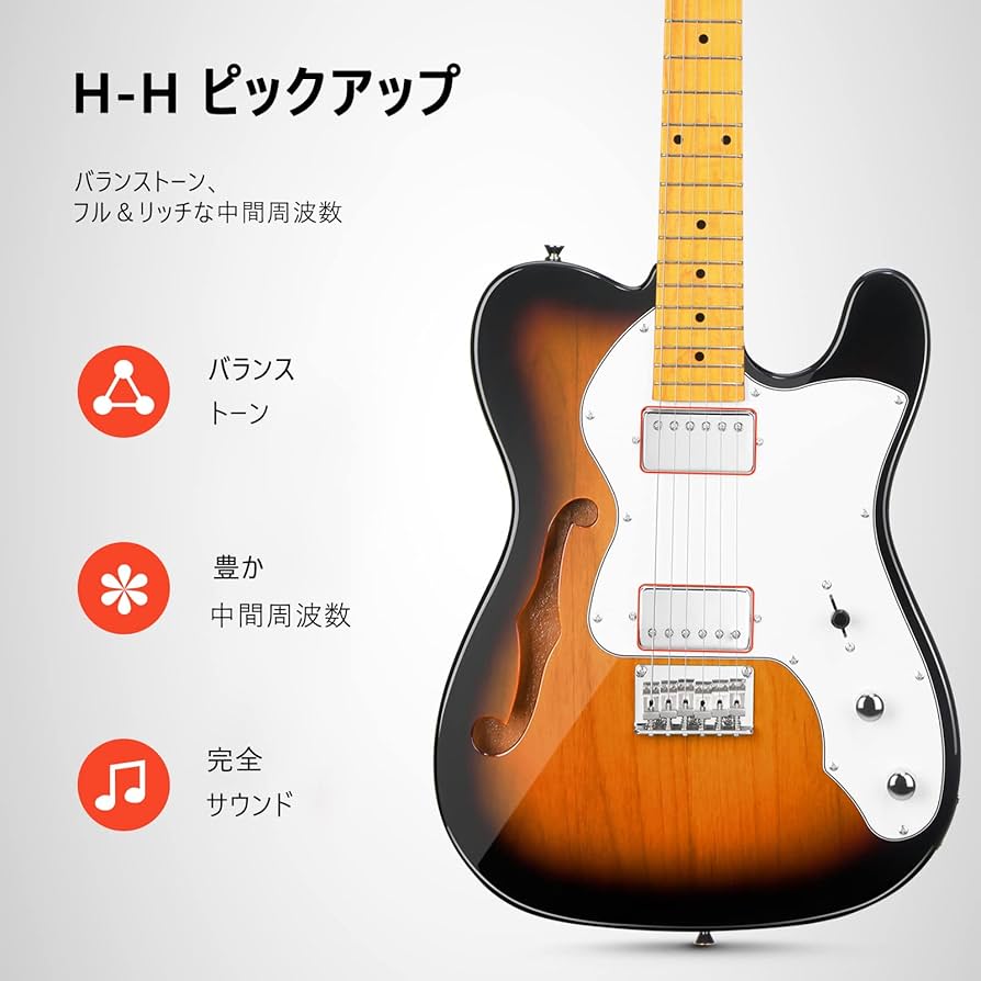 Amazon | Donner エレキギター TCタイプ ジャズ 初心者セット 上質な