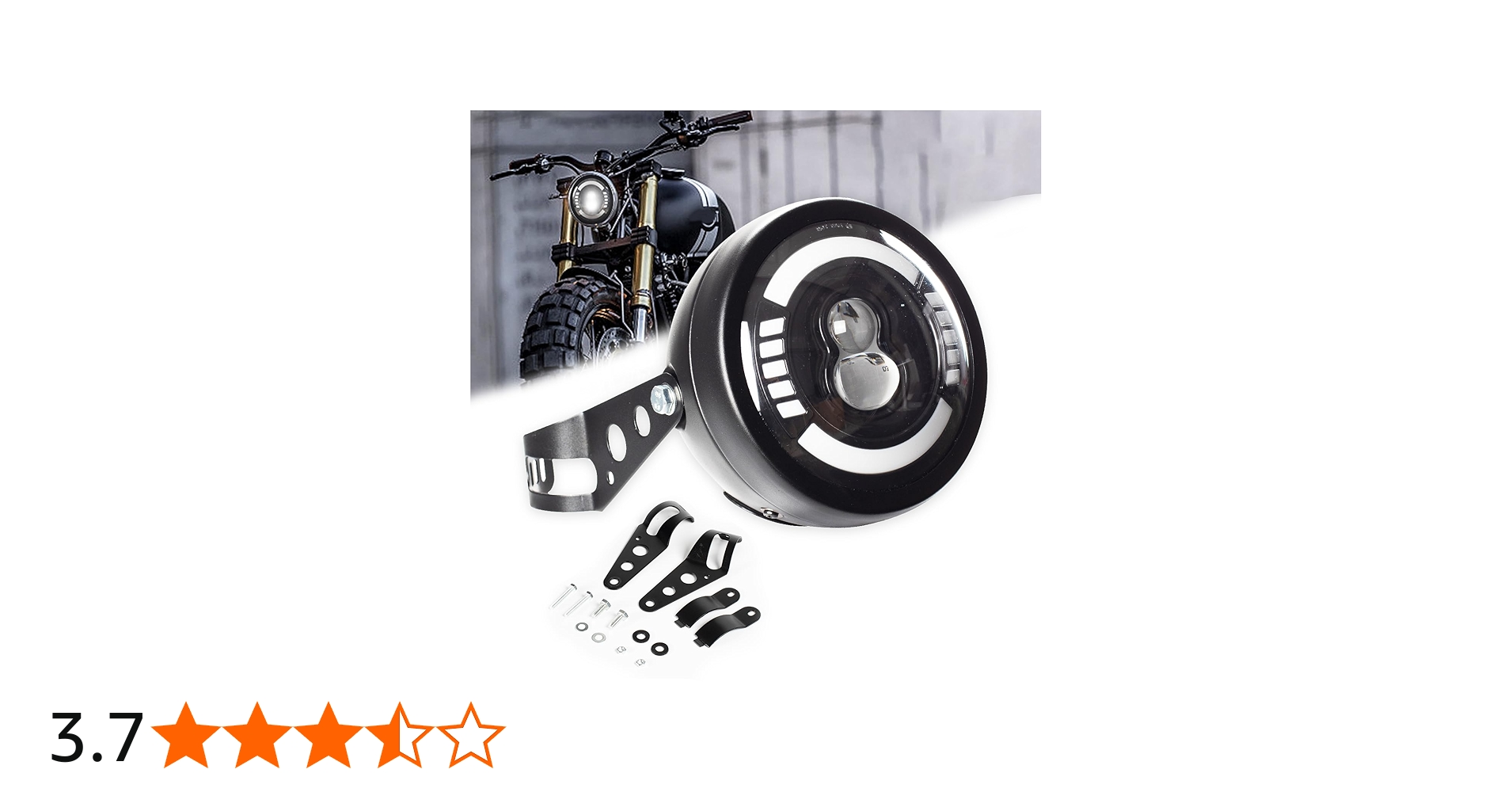 Amazon | Tigwiss バイク ヘッドライト 汎用 レトDRL ハイ/ロービーム