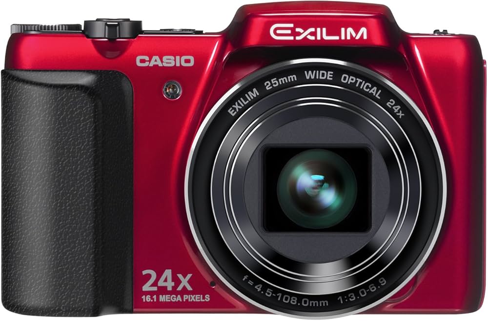 Amazon | CASIO デジタルカメラ EXILIM 1610万画素 24倍 レッド EX