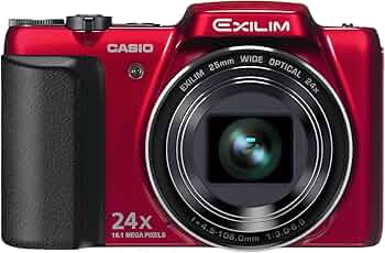 Amazon | CASIO デジタルカメラ EXILIM 1610万画素 24倍 レッド EX