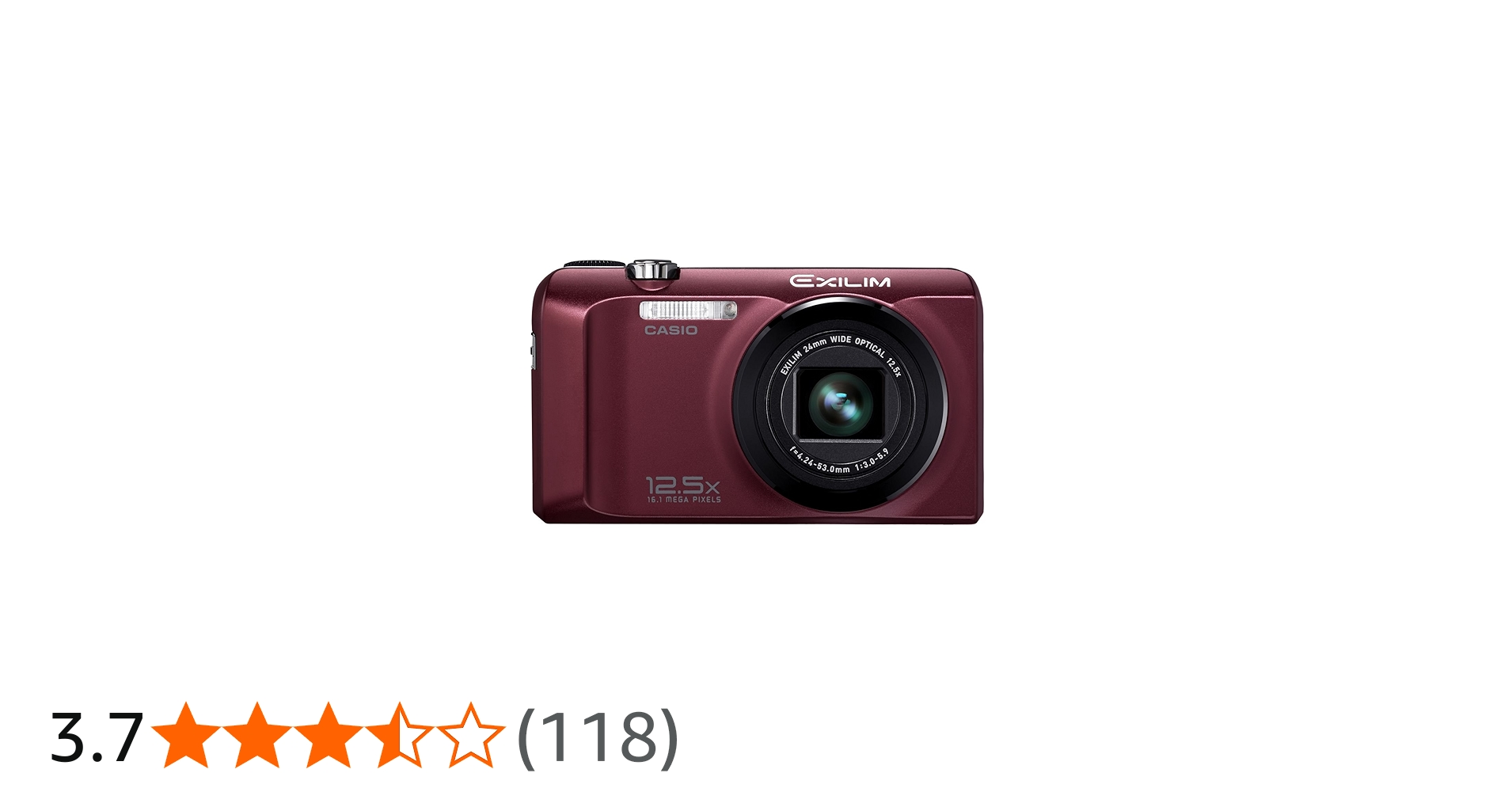 Amazon | CASIO デジタルカメラ EXILIM レッド EX-H30RD | コンパクト 通販